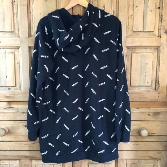 Adidas Large (16 / 18) Graphic‎ Longer Hoodie - Picture 6 of 10